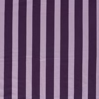 French Terry Stoff mit Blockstreifen in Aubergine und Flieder flach liegend im Rapport