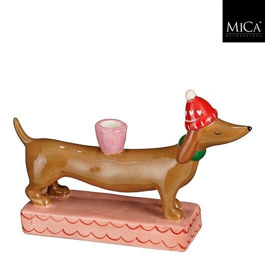 96183-Kerzenstaender-Dackel-mit-Weihnachtsmuetze-aus-Dolomit-braun-rosa-27-cm-von-Mica-Decorations-117864601.jpg Kerzenständer Dackel aus Dolomit mit rot-weißer Weihnachtsmütze und rosa Kerzentülle auf rosa Sockel