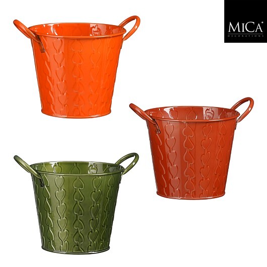 96207-uebertopf-Meya-mit-Henkeln-aus-Metall-12-cm-orange-braun-gruen-von-Mica-Decorations-120450501.jpg Übertöpfe Meya aus Metall mit Henkeln und Prägemuster in Orange, Braun und Grün, ca. 12 cm hoch