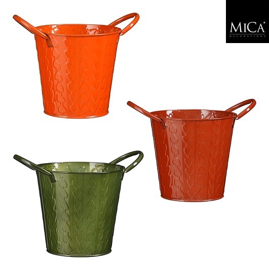 96208-uebertopf-Meya-mit-Henkeln-aus-Metall-15-cm-orange-braun-gruen-von-Mica-Decorations-120450601.jpg Übertöpfe Meya aus Metall mit Henkeln und Prägemuster in Orange, Braun und Grün, ca. 15 cm hoch