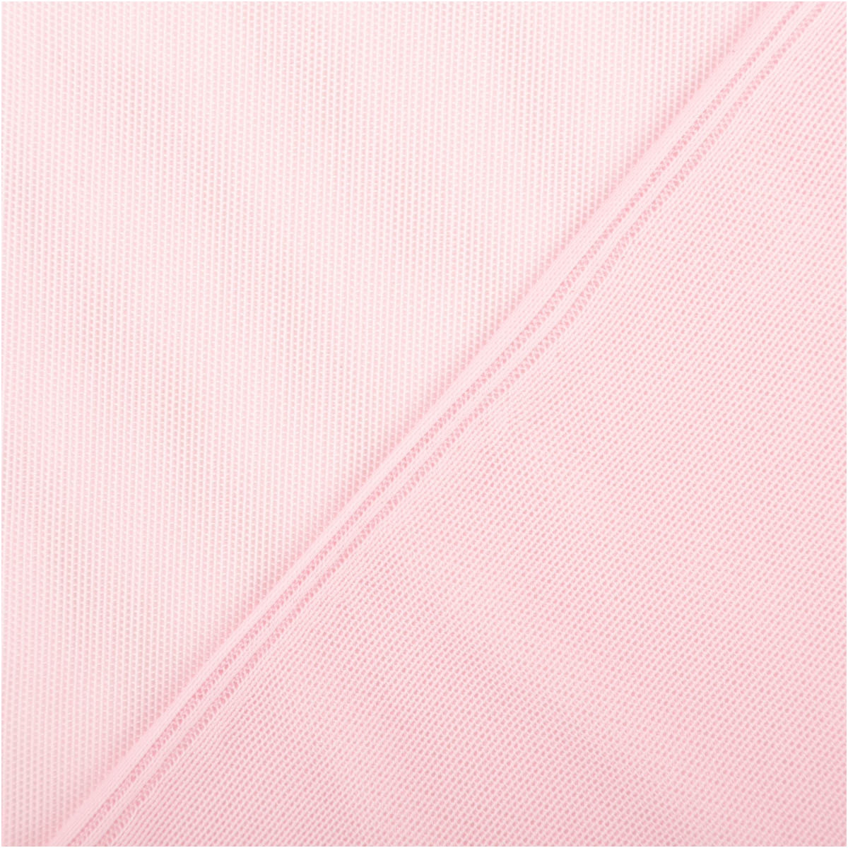 Tüll Stoff softer Stretchtüll mit 7% Elasthan uni rosa in 1,50m Breite rosa Tüllstoff glatt ausgelegt mit sichtbarer Stoffkante, feine Netzstruktur und weiche Optik