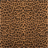 Jeansstoff Stretch Leo Leomuster cognac schwarz 1,5m Breite Jeansstoff mit Stretch und Leopardenmuster in cognac und schwarz, Nahaufnahme des Materials