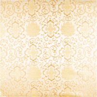 Jacquardstoff Brokat Ornamente creme gold 1,50m Breite Jacquardstoff mit goldenen Ornamenten auf cremefarbenem Grund, stoffflächenfüllende Nahaufnahme