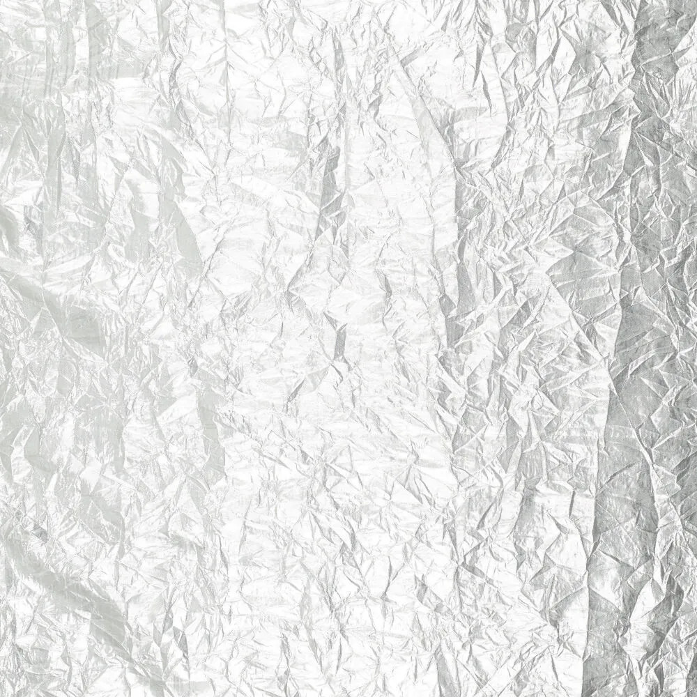 Lamé Stoff Metallic silber – Stoffansicht mit Crash-Optik