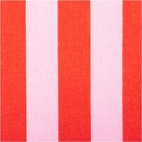 Dekostoff Panama Streifen rosa rot 1,45m Breite Detailansicht von Panama Stoff mit vertikalen rosa und roten Streifen