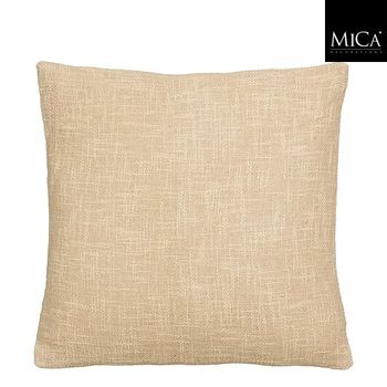 Dekokissen Vidi aus Baumwolle beige mit Füllung 45 x 45 cm Quadratisches Dekokissen Vidi in Beige mit leicht strukturierter Baumwollwebung