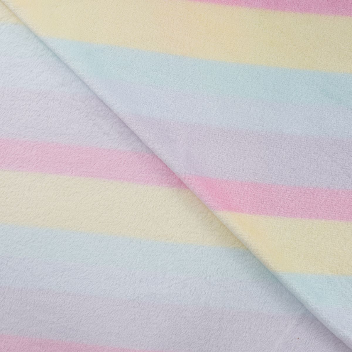 Fleece Stoff Farbverlauf pastell weitere Stoffansicht Fleece Stoff mit Pastell-Farbverlauf in Streifen – Polarfleece Digitaldruck 145 cm, weitere Stoffansicht