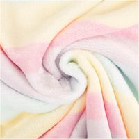 Fleece Stoff Farbverlauf pastell Polarfleece Digitaldruck 145cm Fleece Stoff in pastellfarbenem Verlauf zur Spirale gedreht, weiche Oberfläche, Rosa, Gelb und Mint erkennbar