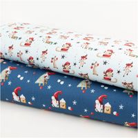 Sweatstoff angeraut Winterwonderland Rentiere hellmint bunt von Swafing 1,50m Breite Sweatstoff mit Rentieren und Sternen auf hellmint und winterlichen Motiven auf dunkelblau, Stoffballen gestapelt