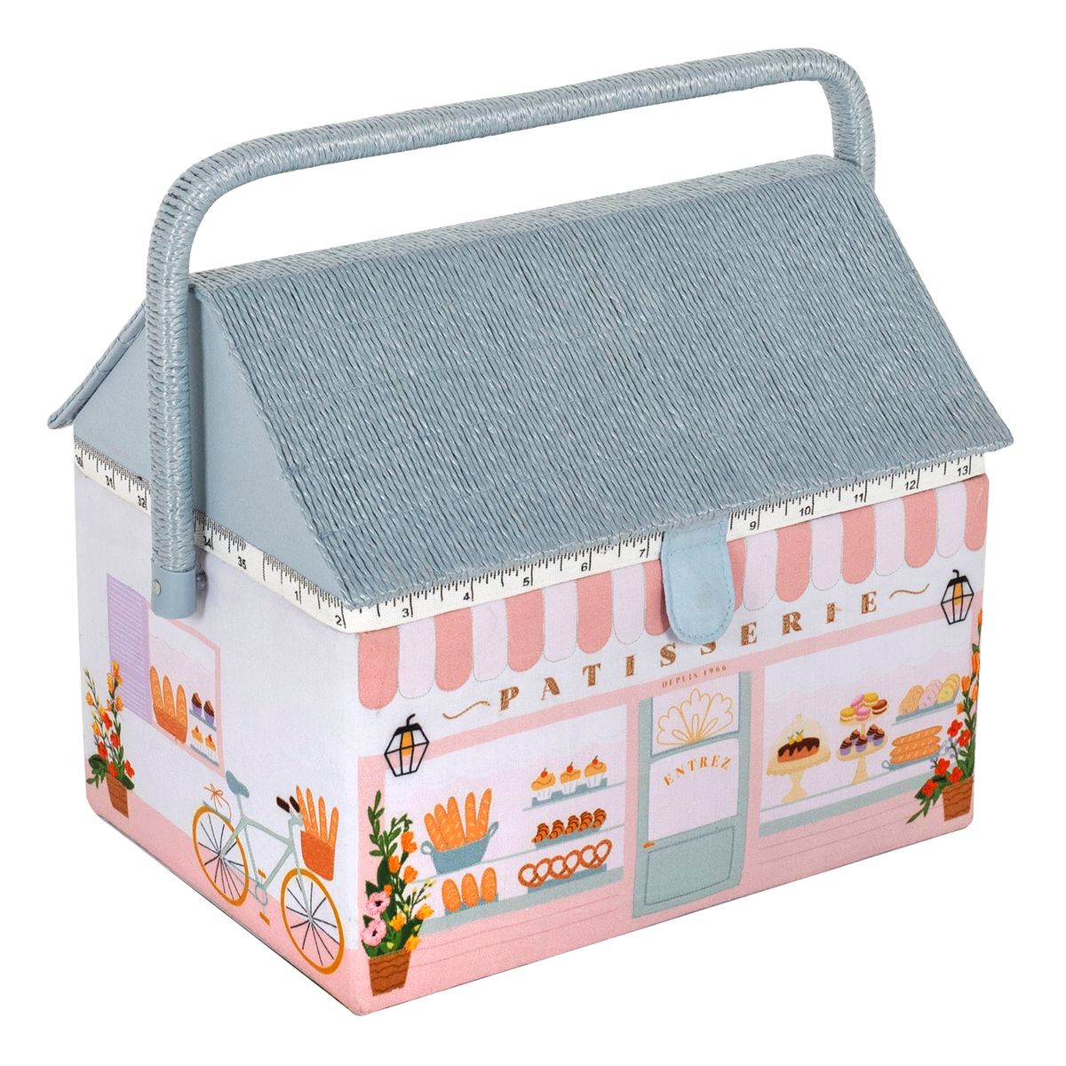 Nähkästchen Patisserie bestickt creme 21 x 30 x 26 cm von Hobby Gift Nähkästchen Patisserie bestickt creme 21 x 30 x 26 cm von Hobby Gift
