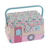 Aufbewahrungsbox Wohnwagen rosa 20,5 x 31 x 16 cm von Hobby Gift Aufbewahrungsbox Wohnwagen rosa 20,5 x 31 x 16 cm von Hobby Gift