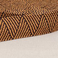 Gurtband elastisch Zickzack Jute-Optik schokobraun karamell 5cm Breite – Farbe schokobraun karamell als Meterware Gurtband elastisch Zickzack Jute-Optik schokobraun karamell 5cm Breite – Farbe schokobraun karamell als Meterware