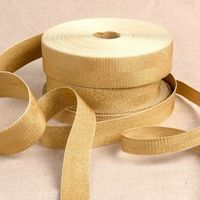 Gurtband metallic Lurex gold 4cm Breite – Farbe gold als Meterware Gurtband metallic Lurex gold 4cm Breite – Farbe gold als Meterware