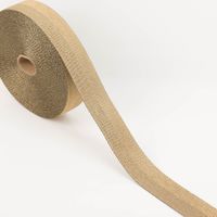 Gurtband metallic Lurex gold schwarz 4cm auf der Rolle, abgewickeltes Band mit metallischem Glanz