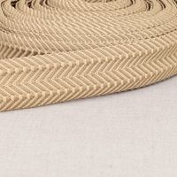 Gurtband doppeltes Zickzack beige 3,8cm Breite – Farbe beige als Meterware