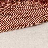 Gurtband doppeltes Zickzack bordeauxrot 3,8cm Breite – Farbe bordeauxrot als Meterware Gurtband doppeltes Zickzack bordeauxrot 3,8cm Breite – Farbe bordeauxrot als Meterware