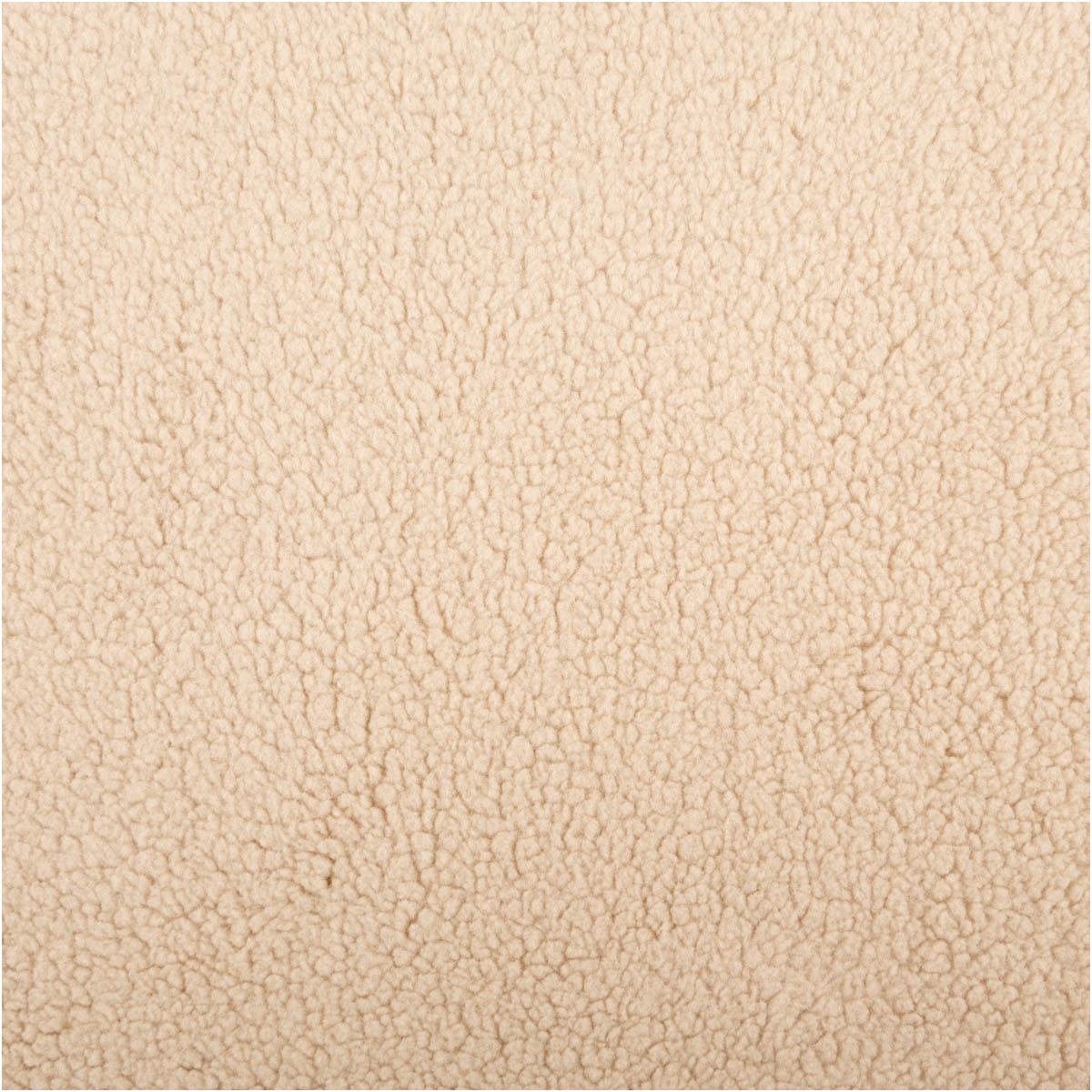 Teddystoff Kunstfell Sherpa uni sand 1,55m Breite sandfarbener Teddystoff Sherpa, strukturierte Textiloberfläche in Nahaufnahme
