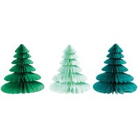 Wabenpapier Tannenbäume grün 20 cm 3 Stück von Rico Design Wabenpapier Tannenbäume grün 20 cm 3 Stück von Rico Design