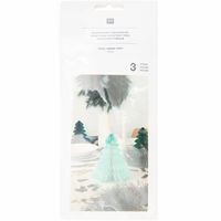 Wabenpapier Tannenbäume grün 20 cm 3 Stück von Rico Design – weitere Ansicht Wabenpapier Tannenbäume grün 20 cm 3 Stück von Rico Design – weitere Ansicht