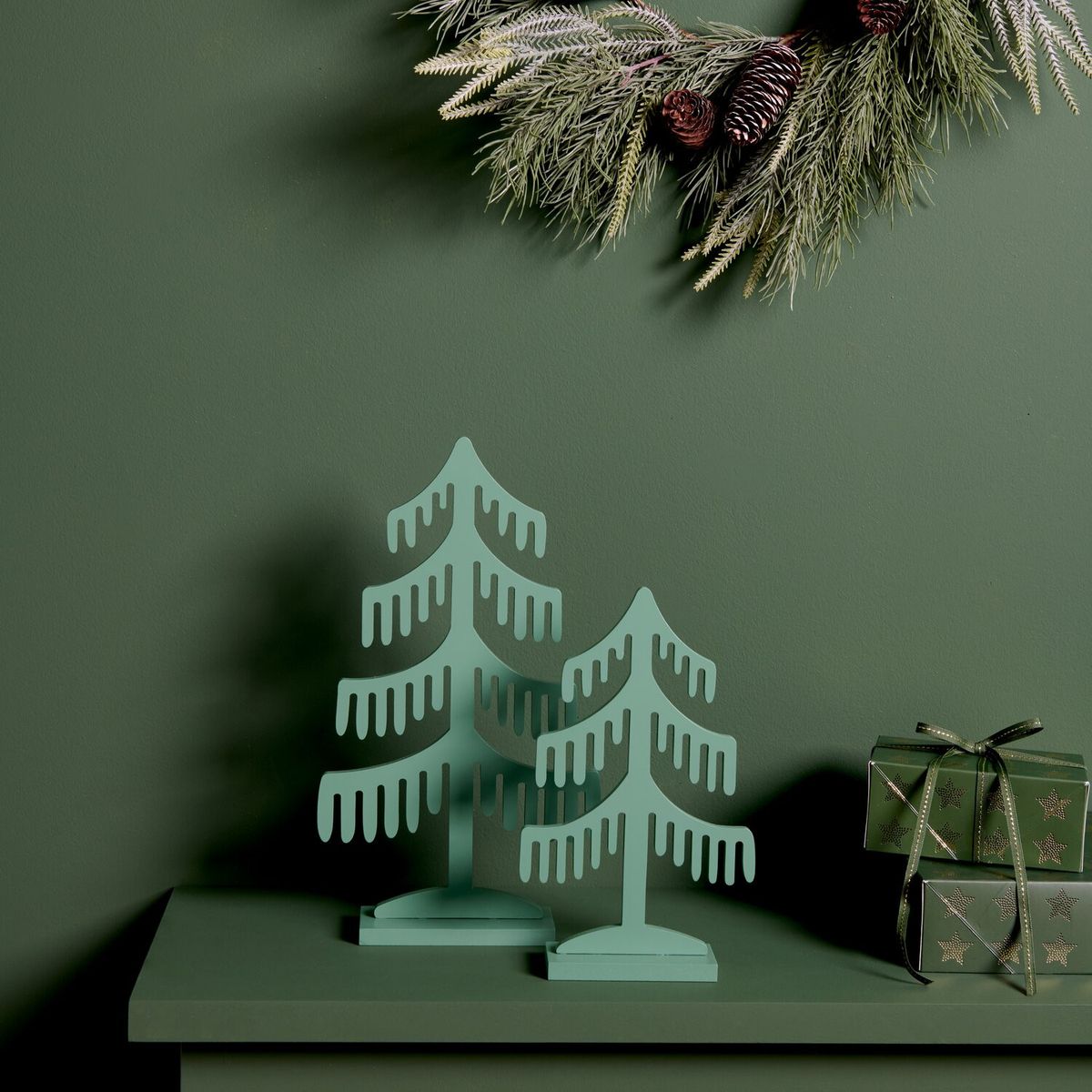 Deko-Idee: Holztanne Silhouette grün 20,5 x 36,2 x 6 cm von Rico Design Deko-Idee: Holztanne Silhouette grün 20,5 x 36,2 x 6 cm von Rico Design