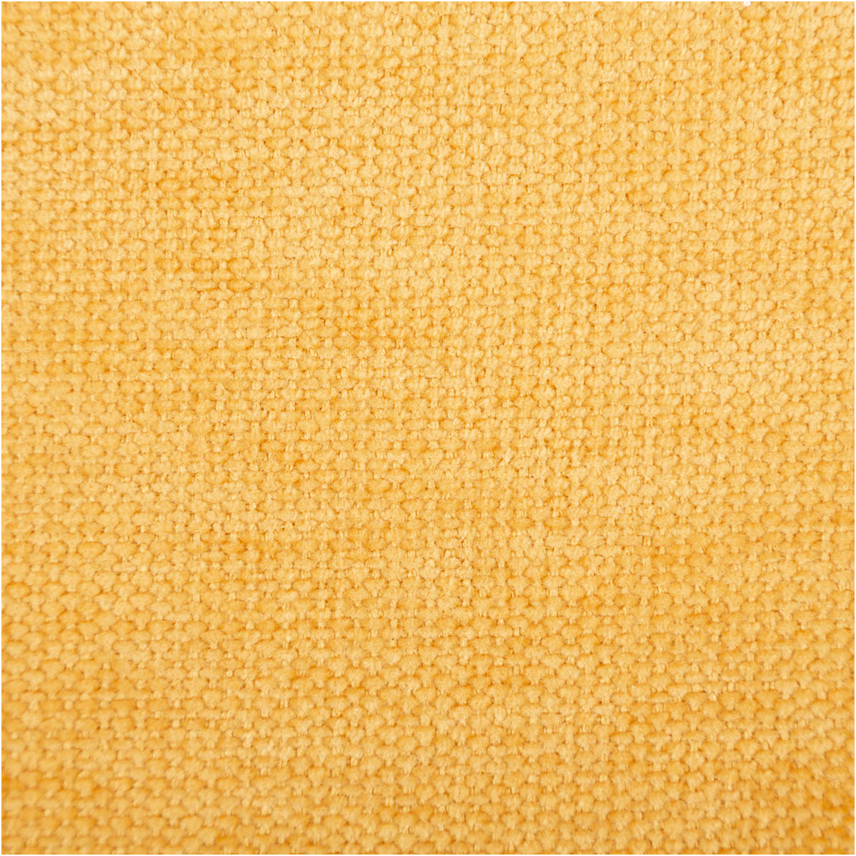 Vorhangstoff Thermostoff Chenille Manchester isolierend senfgelb 1,45m Breite senfgelber Chenille-Stoff, Nahaufnahme der groben Materialstruktur