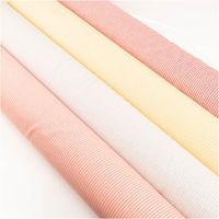 Dekostoff Dobby Streifen 3mm hellgrau beige 1,40m Breite vier Ballen gestreifter Dobby Stoff in hellgrau, beige, gelb und apricot diagonal nebeneinander angeordnet