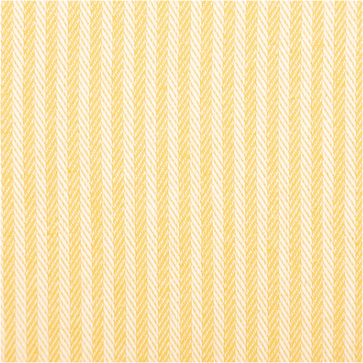 Dekostoff Dobby Streifen 3mm gelb beige 1,40m Breite Nahaufnahme von Dobby-Stoff mit gelb-beigen Streifen und gewebter Struktur