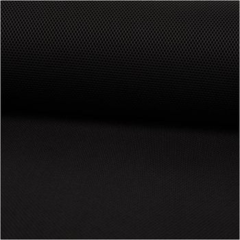 Mesh Stoff 3D Wabenstruktur Martindale 30.000 schwarz 150cm Stoffbreite schwarzer Mesh Stoff mit Wabenstruktur als Rolle fotografiert