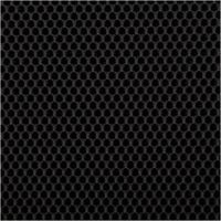 Mesh Stoff 3D Wabenstruktur Martindale 30.000 schwarz 150cm Stoffbreite Makroaufnahme von schwarzem Mesh Material mit grober 3D Wabenstruktur