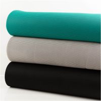 Mesh Stoff 3D Wabenstruktur Martindale 30.000 schwarz 150cm Stoffbreite drei Rollen Mesh Stoff in Schwarz, Beige und Türkis mit markanter 3D Wabenstruktur seitlich gestapelt